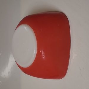 Vintage red Pyrex square 12oz